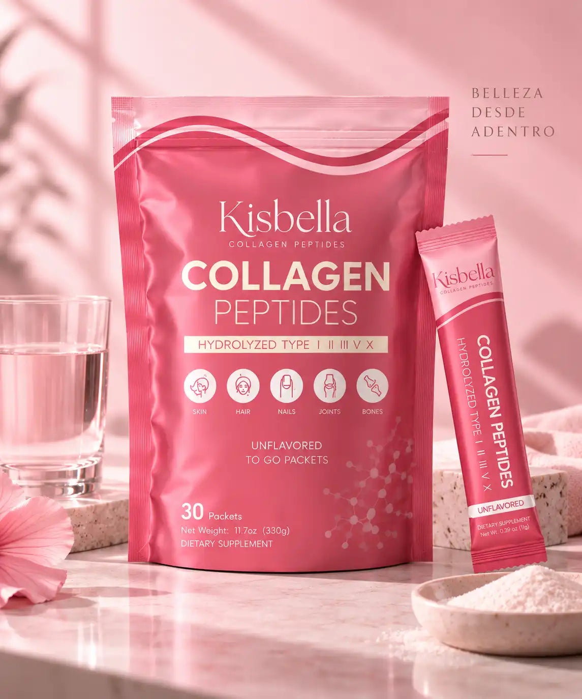 péptidos de colágeno hidrolizado kisbella